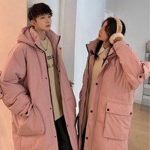 커플롱패딩 루즈핏 점퍼 빅사이즈 룩 블랙 야상 따뜻한