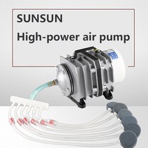 sunsun air pump aco-001 002 003 전자기 공기 펌프 수족관 aerator 물고기 연못 air pump fish tank oxygen pump high pow, aco-002 액세서리, 1-au 어댑터 플러그
