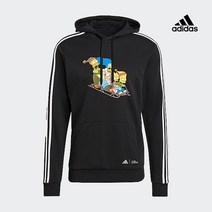 아디다스 ADIDAS 퍼포먼스 M SMPSN 후디 남녀공용 심슨 콜라보 후드티 GS6317