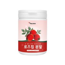 로즈힙 분말 퓨레 쥬스 원액 차 주스 가루 필로퀴논 플라보노이드 비타민C 약용 식용 야생 장미 로즈힙열매 먹는법 효능 폴란드산 100%, 120g X 1통