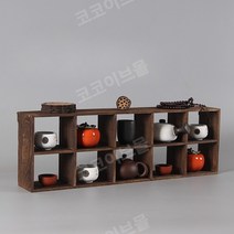 원목 다기장 그릇장 커피잔 찻장 진열장 엔틱 빈티지, C