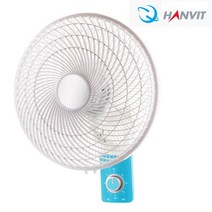 한빛 14inch 써큘레이터 5엽 벽걸이 선풍기 HV-1604W, 단품
