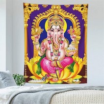 불교용품 염주 석가모니 관세음보살 인도 신 태국 종교 Shiva Ganesha Parvati 불교 명상 매트 카펫 만, 07 TGA2767_01 75x58cm