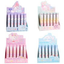 산리오 랜덤 볼펜 모음 0.5mm 젤펜 블라인드 박스 뽑기 선물 소품, 1 개, #1 ﻿파스텔 금박 마이멜로디박스