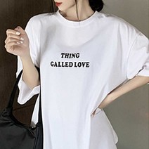 여성 캐주얼 스타일링 여름 반팔티 영문 로고 티셔츠_946LT