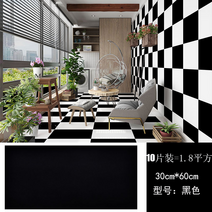 접착식바닥 데코타일 붙이는타일 방수, 블랙(30cmx60cm)