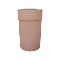 베트남토분 원통 실내화분 홈가드닝 인테리어 앙비까사 ENVIE CASA, 피치 19 cm, 1개