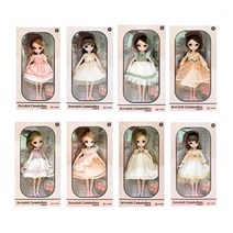 정품 앤돌스 구체관절 인형 어린이 장난감 공주, 06_베이지리본화이트드레스