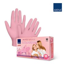 브랜드없음 아베나 니트릴 장갑 DK450KF 두꺼운 추천 모델 1팩, 핑크색_XS_1팩