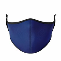 Top Trenz Kids Face Wrap Cloth Reusable Fashion Mask Medium (Ages 8+ to Adult) (Brown Zebra), Navy