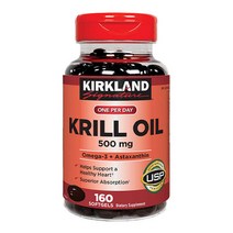 KIRKLAND 커클랜드 크릴 오일 Oil 500mg 160정 캡슐
