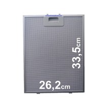 9189204750 레인지 후드 필터 262x335mm 쿠커 그리스 주방 추출기 알루미늄 흡인기 26.2 CM 33.5