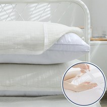 러빙랩 모노 데일리 밴딩형 베개덮개 워시드 순면 베개커버
