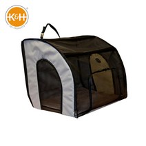 해외발송 (애완동물 카시트)미국 KH 개 개집 안전 좌석 접이식 테디 애완 동물 케이지 자동차 골든 리트리버 후면-11659, 02. 61 X 48 X 43cm