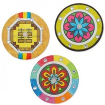 안녕미술아 전통 문양스티커 팽이 5인용