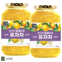 녹차원 모과듬뿍 유자차 1kg X2개+스티로폼 안전포장, 단품, 단품