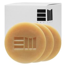 (이엠팜) EMK 발효 비누 3종 세트 브라이트닝&탄력 화장비누, 100g, 3개