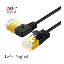 네트워크 테스터 90 도 위 아래 CAT6 CAT7e UTP 이더넷 케이블 남성 RJ45 패치 LAN 숏 노트북 ADSL 모뎀 30CM 1ft, Left Angled_3m
