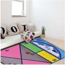 오재미 사방치기매트 땅따먹기 놀이 러그 카페트 매트 아이방 유아 꾸미기 놀이방 민속놀이