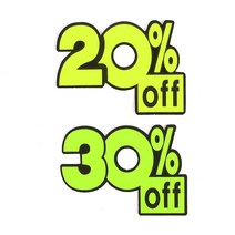 매장용 20% 30% 퍼센트 쇼카드 표시판 스티커_스탬프_라벨 상품진열, 20프로_1개