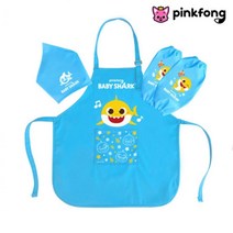 어린이집 촉감 미술 아기상어 방수앞치마 팔토시 그림그리기 유치원 요리 여아 학습 아동 유아 남아 만들기 물감