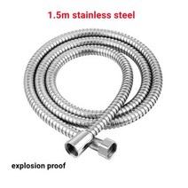 비닐하우스파이프 15m2m3m 스테인레스 스틸 핸드 헬드 샤워 호스 욕실 물 유연한 연장 배관 파이프 액세서리, 15M