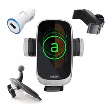 CD마운트 4종세트 에어그립4 M4 자동감지 차량용 스마트폰 고속무선 충전거치대, 1개, 혼합색상