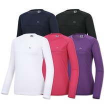 가볍고 시원한 쿨링 여성 긴팔 라운드 냉감 티셔츠/ 여름 등산 골프 (90~105) NBTW228