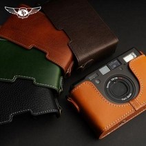 카메라 케이스 가죽 파우치 TP 오리지널 콘택트 T3 가죽케이스 CONTAX T2 Tix 카메라백 필름 소가죽, 06 T3 [베이스+TP15 멜빵] 컬러플