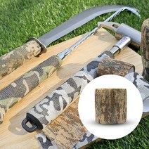 카모테이프 밀리터리 점착식테이프 점착식 위장테이프 밴드 테이프 카모, 04-카모밴드 갈색, 1개