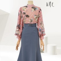 [윈] 레이스커프스벌룬로즈블라우스