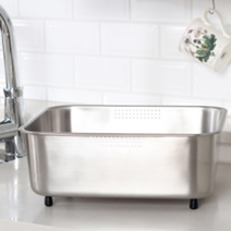 일본산 사각형 무광 스텐레스 설거지통