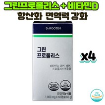 그린프로폴리스 플라보노이드 초록프로폴리스 브라질 프로폴리스 아피스, 4개, 60캡슐