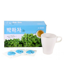 국내산 박하차 (약 0.7gX100티백) 상쾌한 청량감 박하향 멘톨 성분, 상세페이지 참조