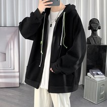 남성 오버핏 후드 티 집업 빅사이즈 맨투맨 어 스타일 남여 공용 가을 겨울 y2k 그래픽 힙합 스트리트 스웨트 셔츠
