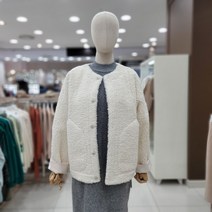 시에로 라운드넥 사이바 포켓 뽀글이 무스탕-SJ1LTF302IV