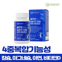 웰빙플러스 프리미엄 뼈튼튼 칼슘 마그네슘 아연 비타민D, 90g, 1개