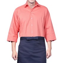 레뷰가운 남자 칠부 셔츠 바텐더 서빙복 카페 근무복 SE105
