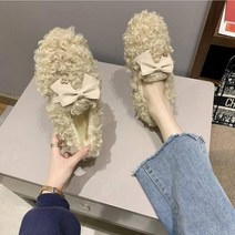 colorful gourd여성 플랫슈즈 로퍼 털 단화 뮬 구두 블로퍼