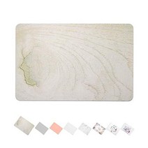 Taolnchu 규조토 목욕 매트 속건 경련 마른 흡수성 발바닥 조습 방취 방지 곰팡이 항균 미끄럼 L 회색, 중간, 나뭇결