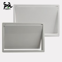 철물판다 PVC 쓰레기통 투입구 뱅뱅이 커피숍, 그레이, 대