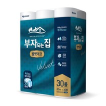 모나리자 부자되는집 벨벳 데코 롤화장지 (30mx30롤), 1개
