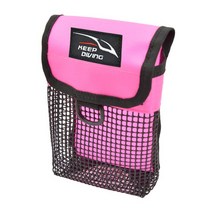 프리다이빙 휴대용 메쉬 스쿠버 다이빙 수중 저장 가방 여행 D 링 운반 홀더 튼튼한 스노클링 장비, [04] Pink