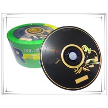 10개의 등급 A 700MB 블랭크 dj 검정 인쇄 CD-R, 없음