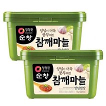 마트인코리아_MIK 청정원 참깨마늘양념쌈장 사각 1kg 2개, 단일옵션