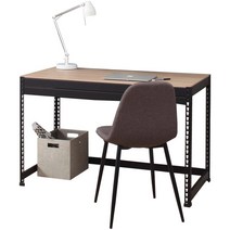 [디디지메이트]스피드랙 조립식 철제 책상, 일반형책상/800x400x750/블랙