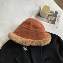 선빛 리브미 버킷햇 털 모자 따뜻한 벙거지 여성 뽀글이