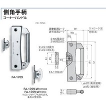 일본 TAKIGEN FA-1709 사이드 앵글 핸들 핸들 원래 수입 FA-1709 용원, 단일사이즈