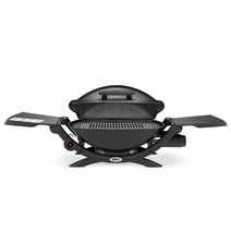 [정품] 웨버 가스 그릴 Q2000 53060079 -black, Gas Grill + Cover