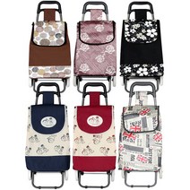 JKSPORTS 접이식 시장바구니 카트/손수레/쇼핑카트/시장캐리어, 접이식 시장바구니 카트 (디자인 랜덤 발송)